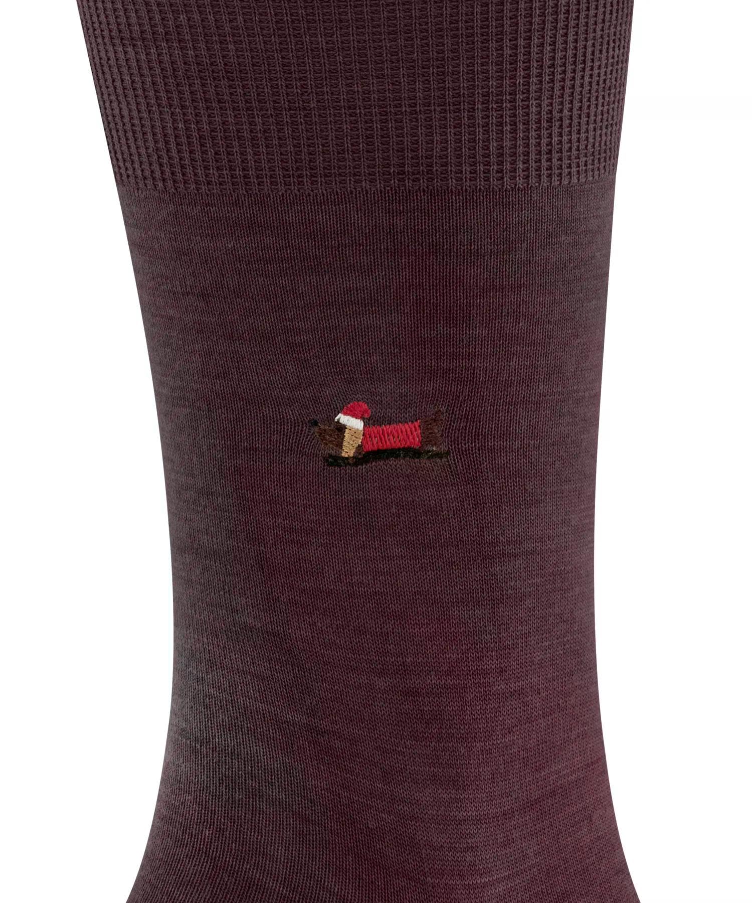 falke-airport-x-mas-dachshund-socken-barolo-39-40-merinowolle image 3