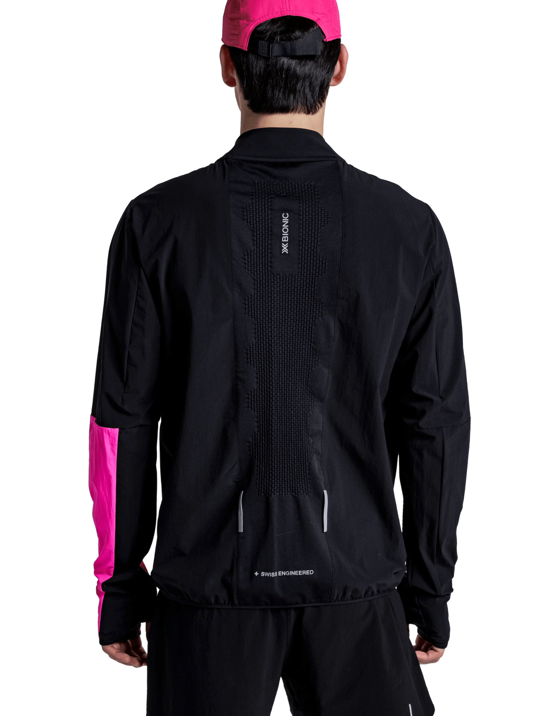 x-socks-corefusion-run-jacket-herren-laufjacke-schwarz-pink-m image 4