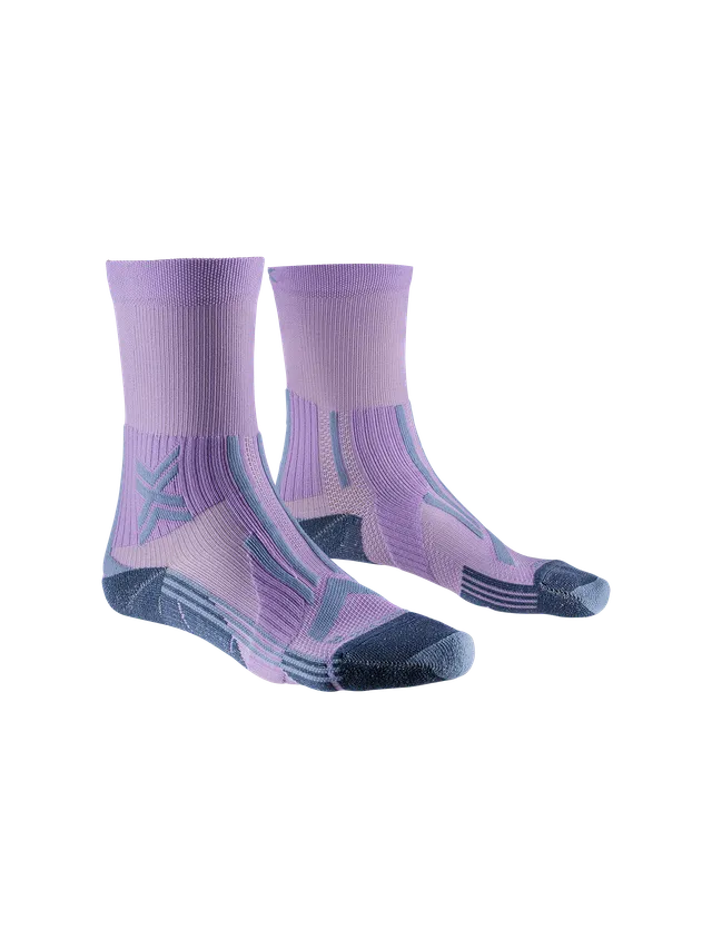 x-socks-trailrun-perform-crew-laufsocken-damen-orchid-sunset-blue image 1
