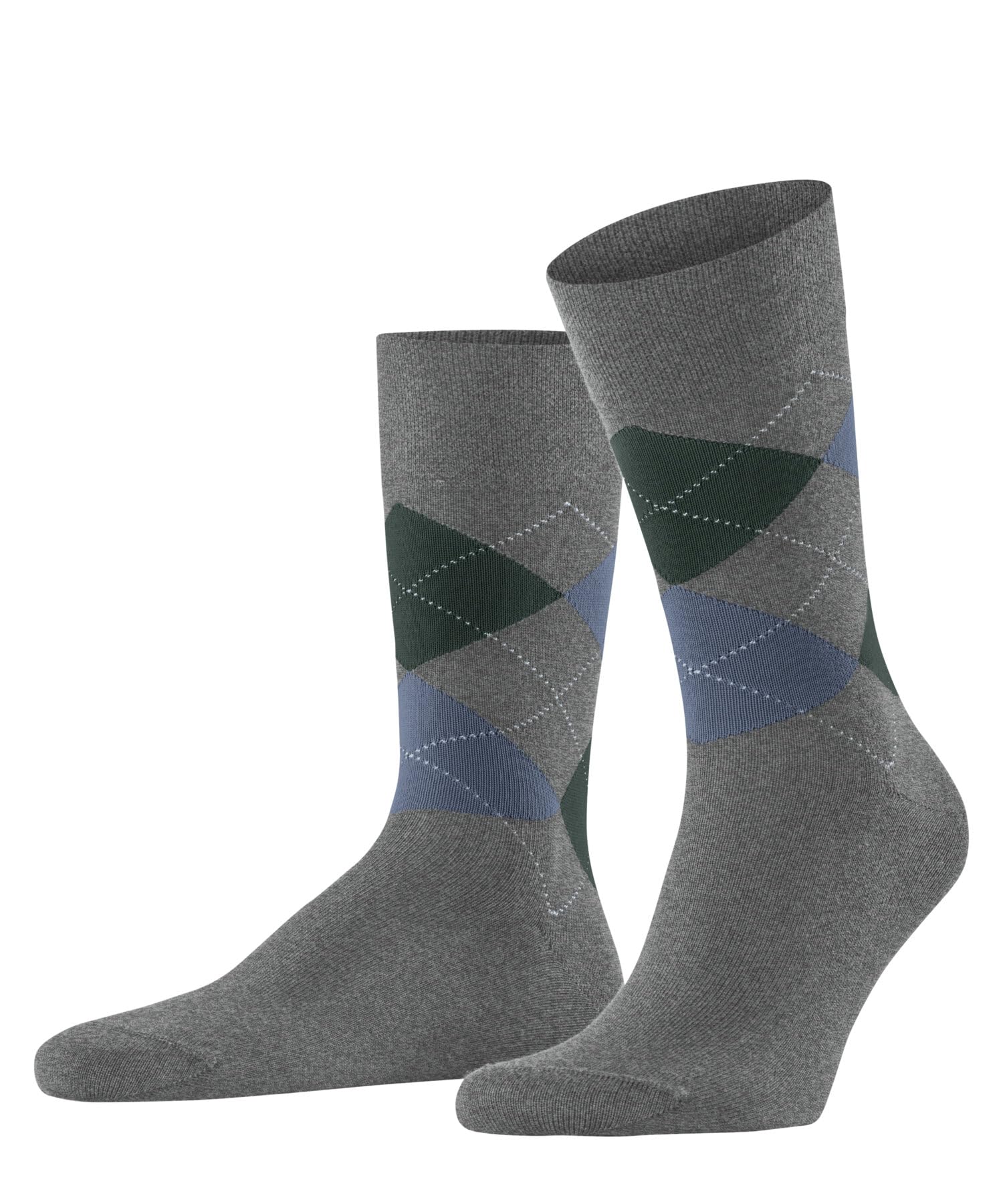 falke-sensitive-argyle-socken-herren-grau-39-42-baumwolle image 1