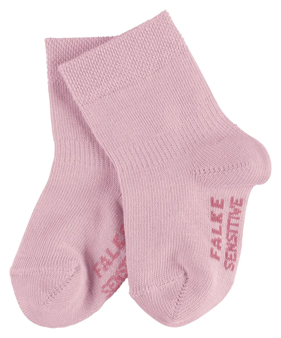 falke-erstling-sensitive-b-baby-socken-rosa-80-92-baumwolle image 1