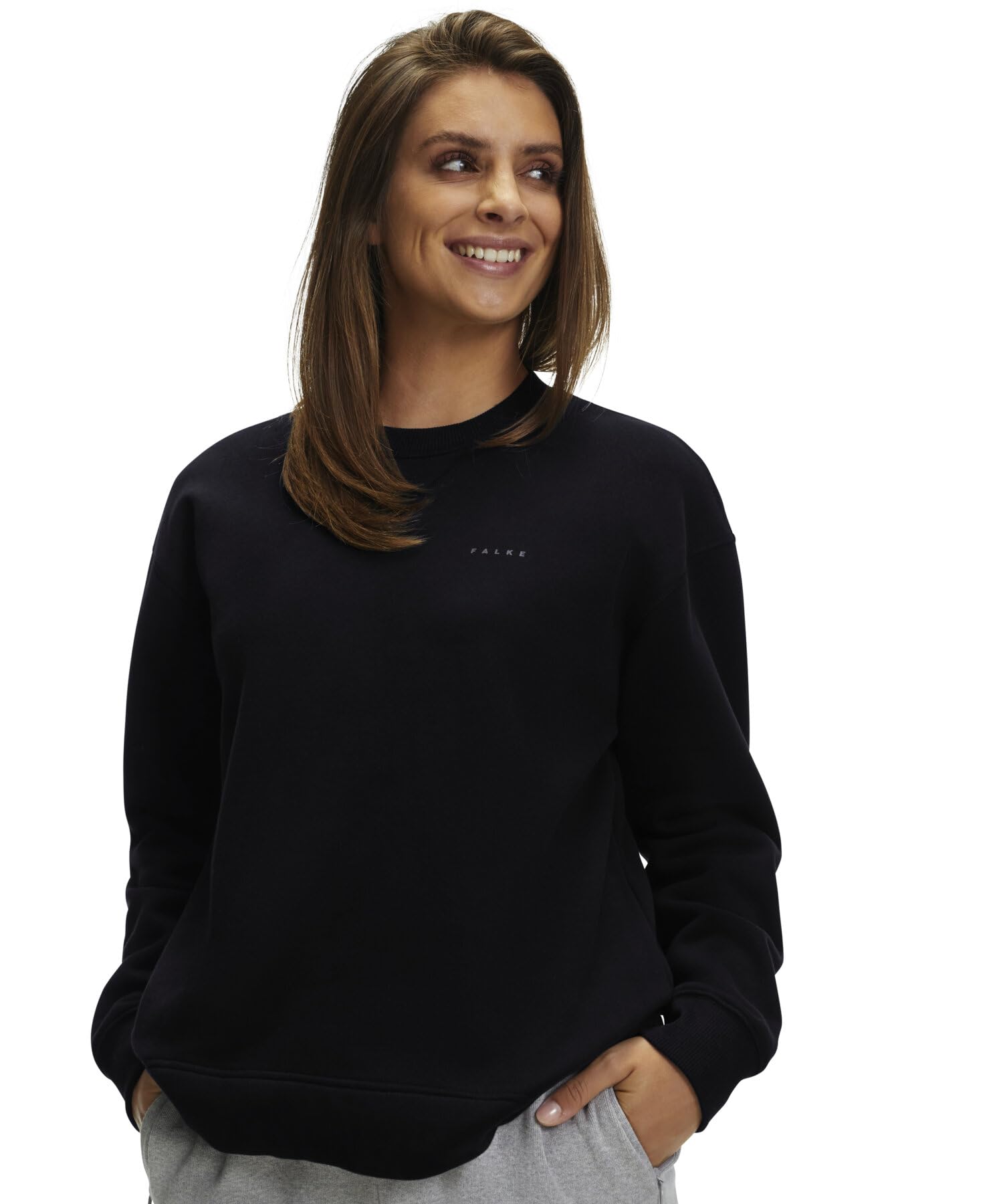 falke-cotton-touch-basic-sweatshirt-damen-blau-weich image 5