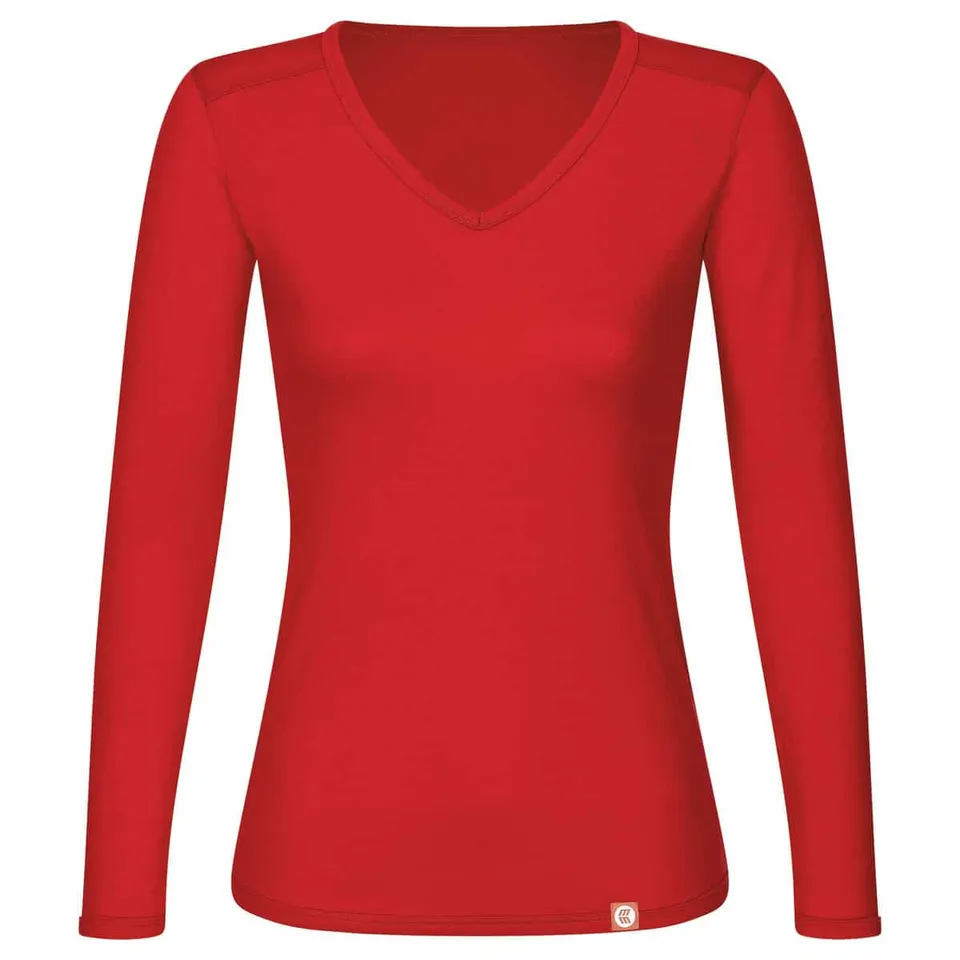 wundersocks-merino-clothing-eva-v-neck-langarmshirt-damen-merinowolle image 1