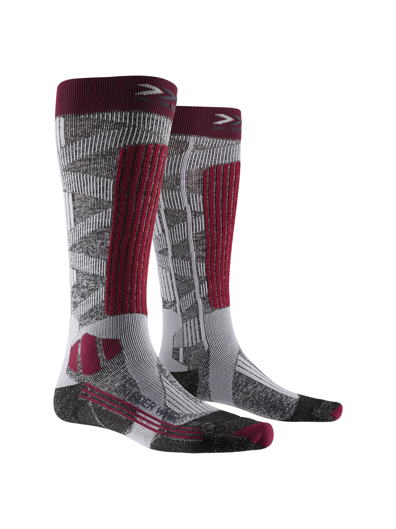 x-socks-ski-rider-silver-4-0-wmn-skisocken-grau-37-38 image 2