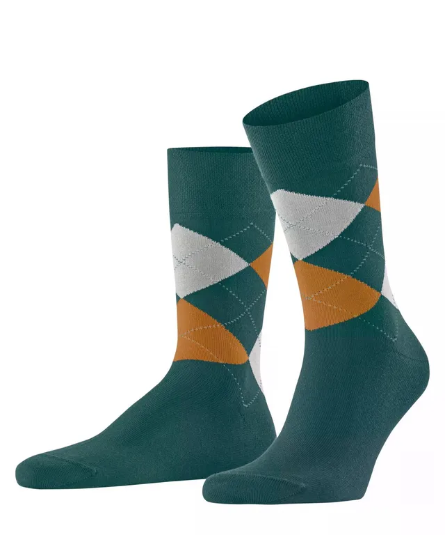 falke-sensitive-argyle-socken-petrol-43-46-baumwolle-rauten image 1