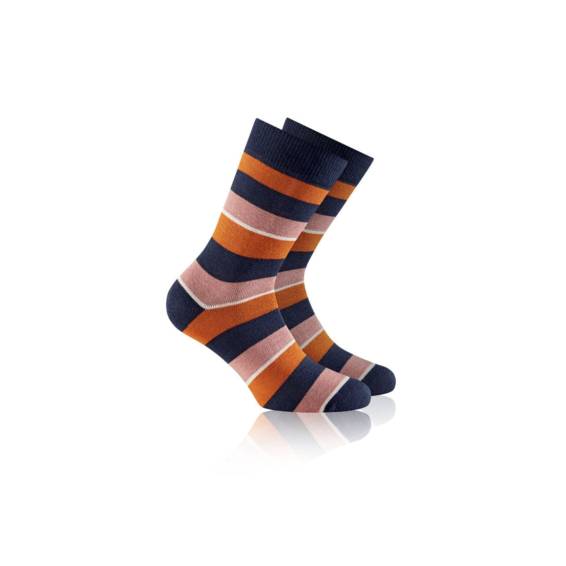 rohner-fashion-socken-marine-striped-temperaturausgleichend image 1