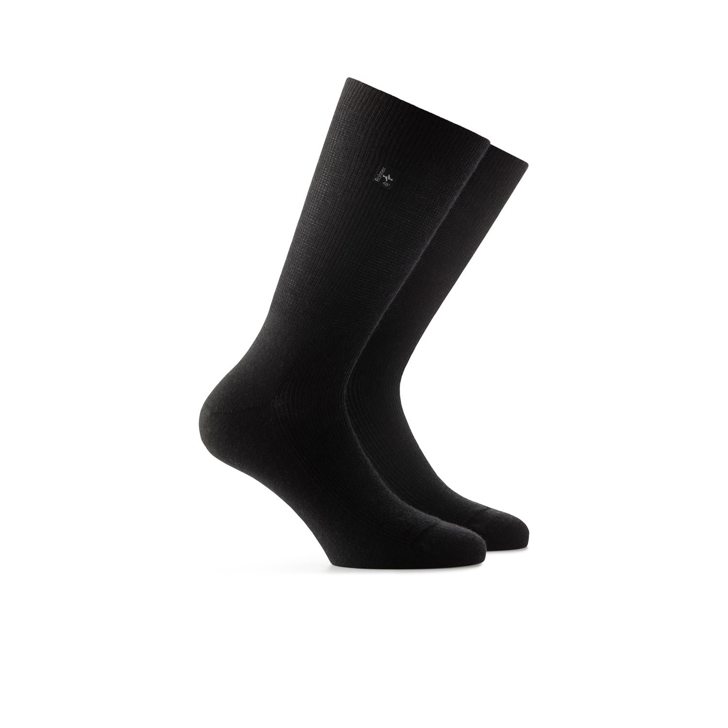 rohner-diabetic-wool-socks-diabetikersocken-schwarz-merinowolle image 1