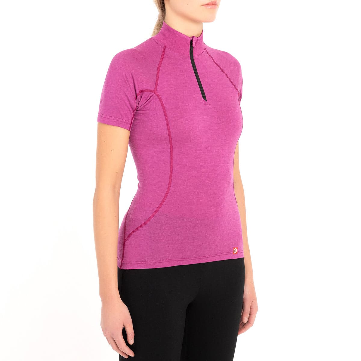 wundersocks-merino-clothing-katy-t-shirt-damen-kurzarm-zip-geruchshemmend image 5