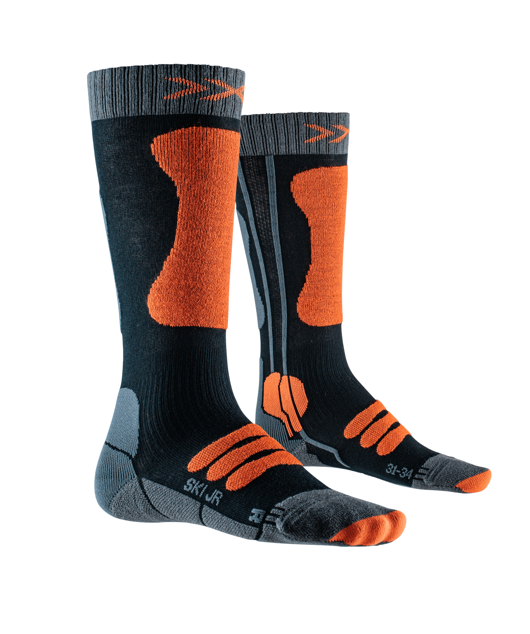 x-socks-ski-jr-4-0-skisocken-kinder-31-34-anthrazit-orange image 6