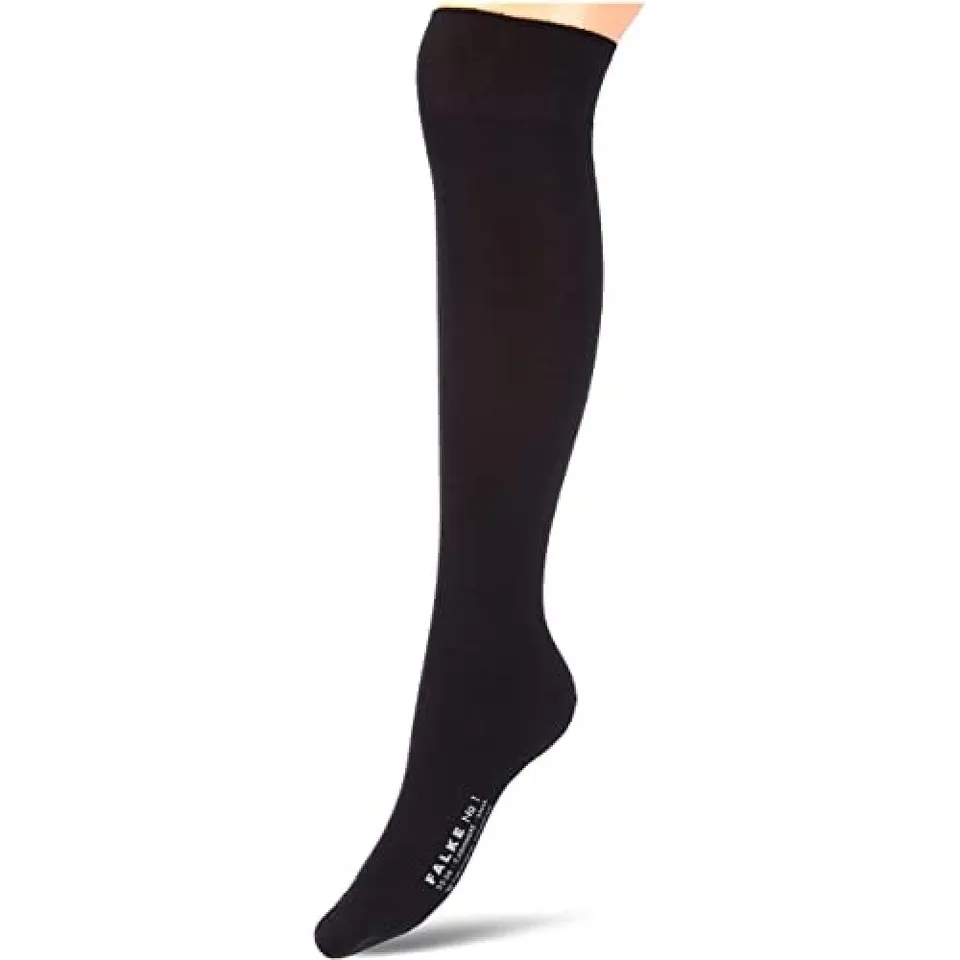 falke-lhasa-no-1-finest-kniestr-mpfe-damen-kaschmir-schwarz-37-38 image 1