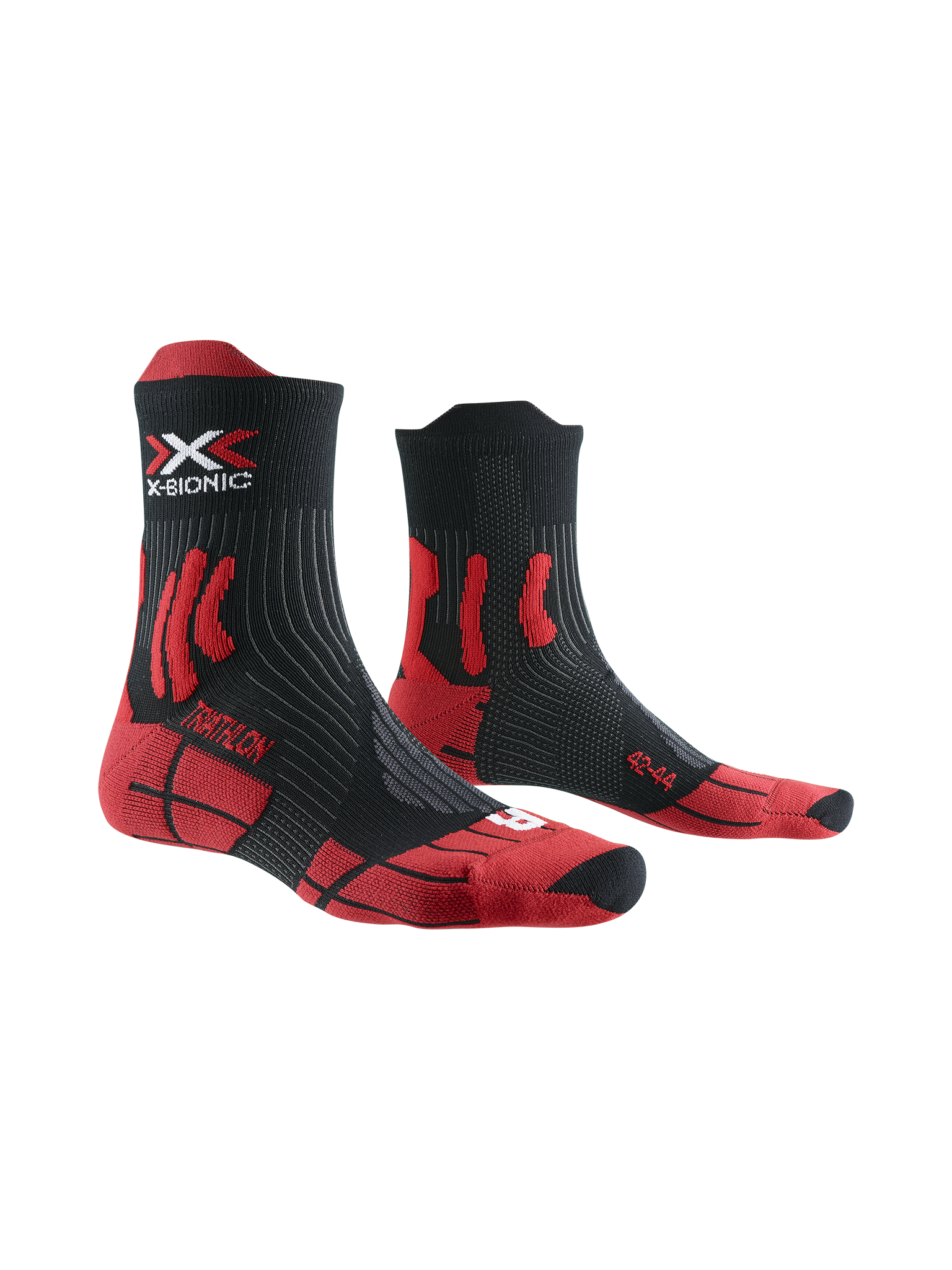 x-socks-dragonfly-5g-triathlon-laufsocken-rot-39-41 image 1