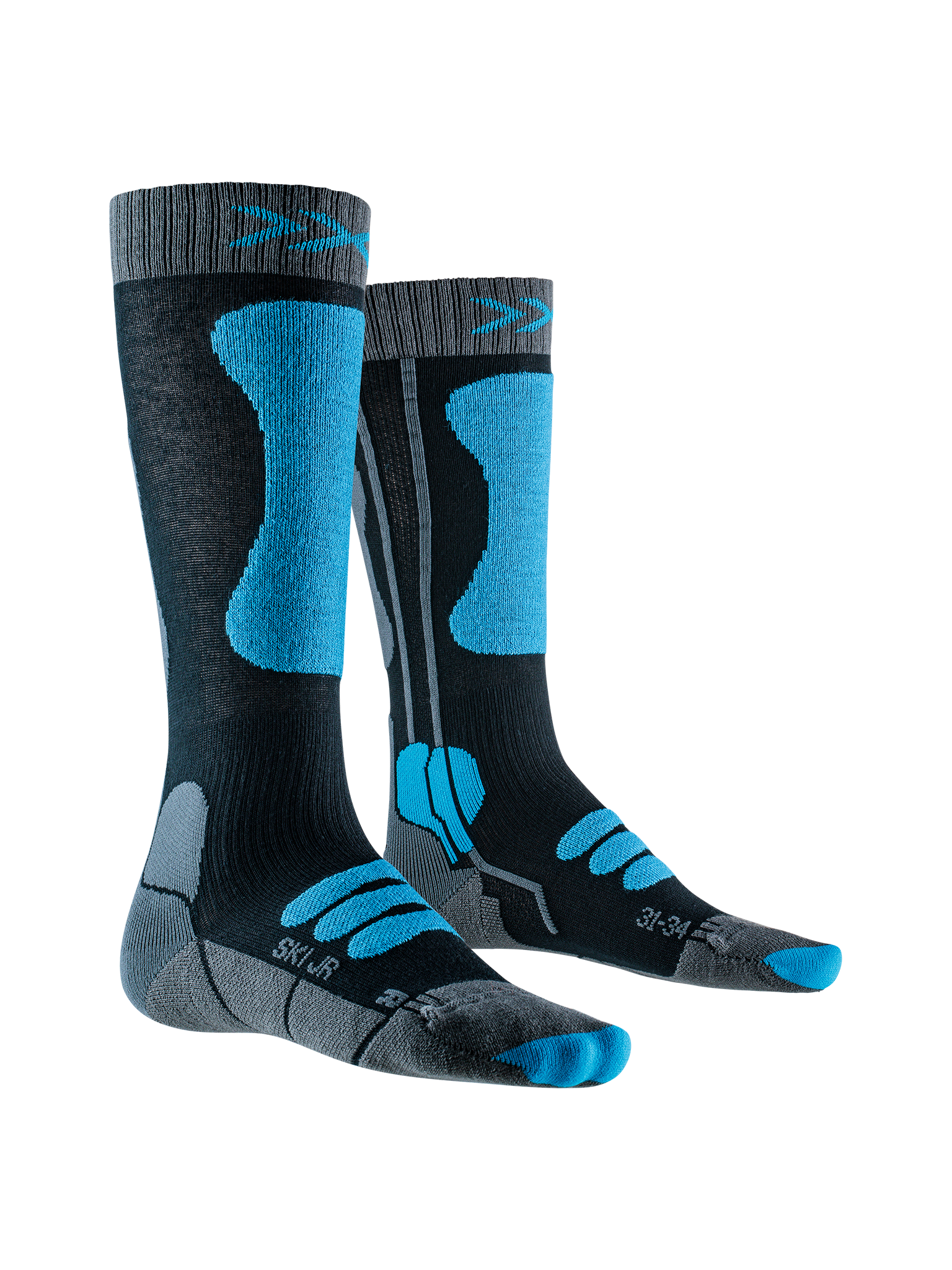 x-socks-ski-jr-4-0-skisocken-kinder-31-34-anthrazit-orange image 3