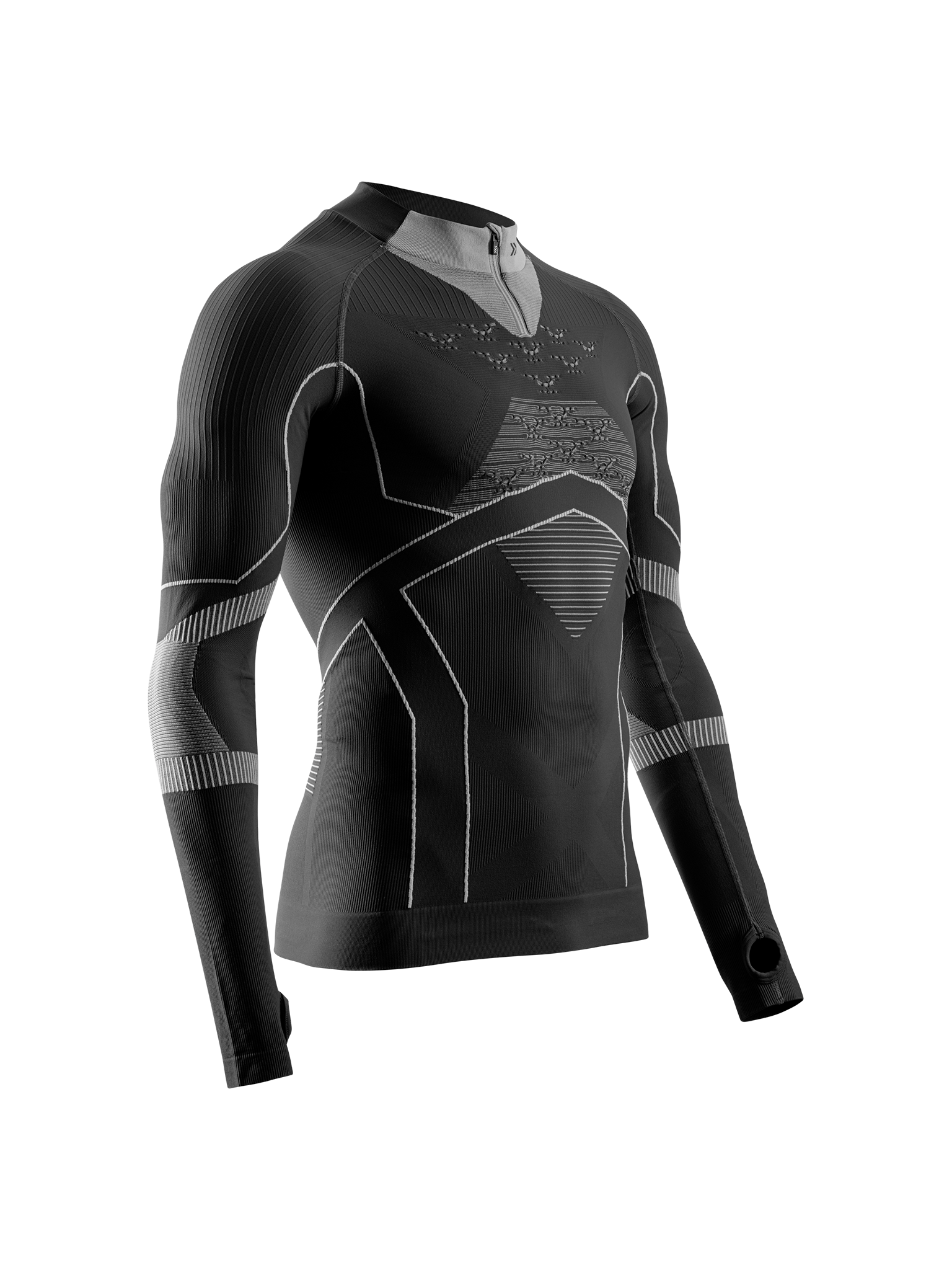x-socks-energy-accumulator-light-shirt-ls-half-zip-marine-orange image 8