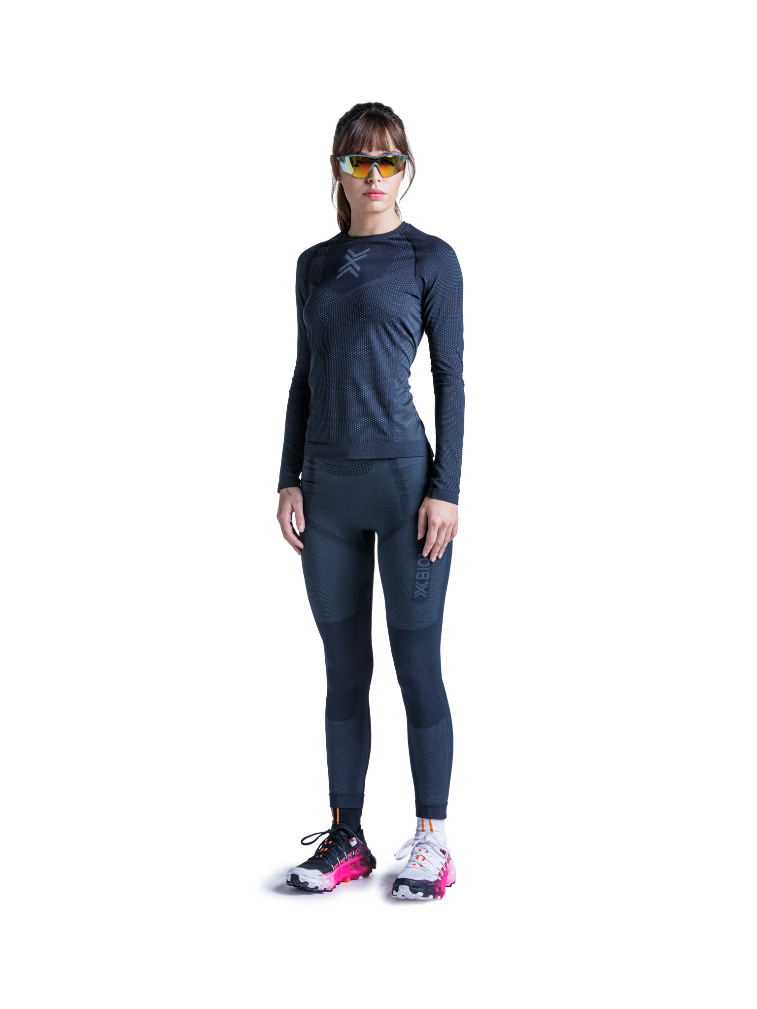 x-bionic-xceed-run-shirt-langarm-damen-schwarz-grau image 7