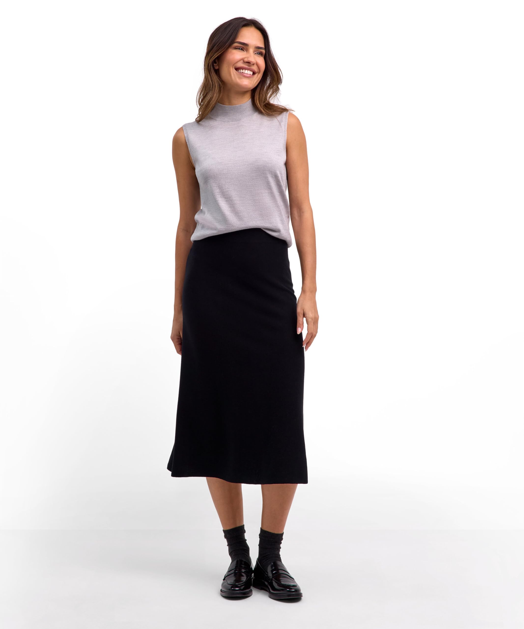 falke-favorites-merino-midi-rock-damenrock-a-linie image 4