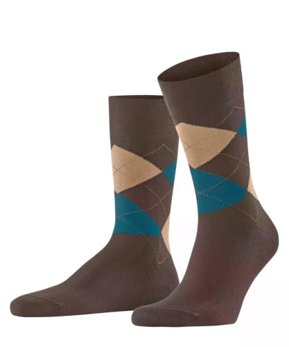 falke-sensitive-argyle-socken-braun-43-46-baumwolle-rauten image 6