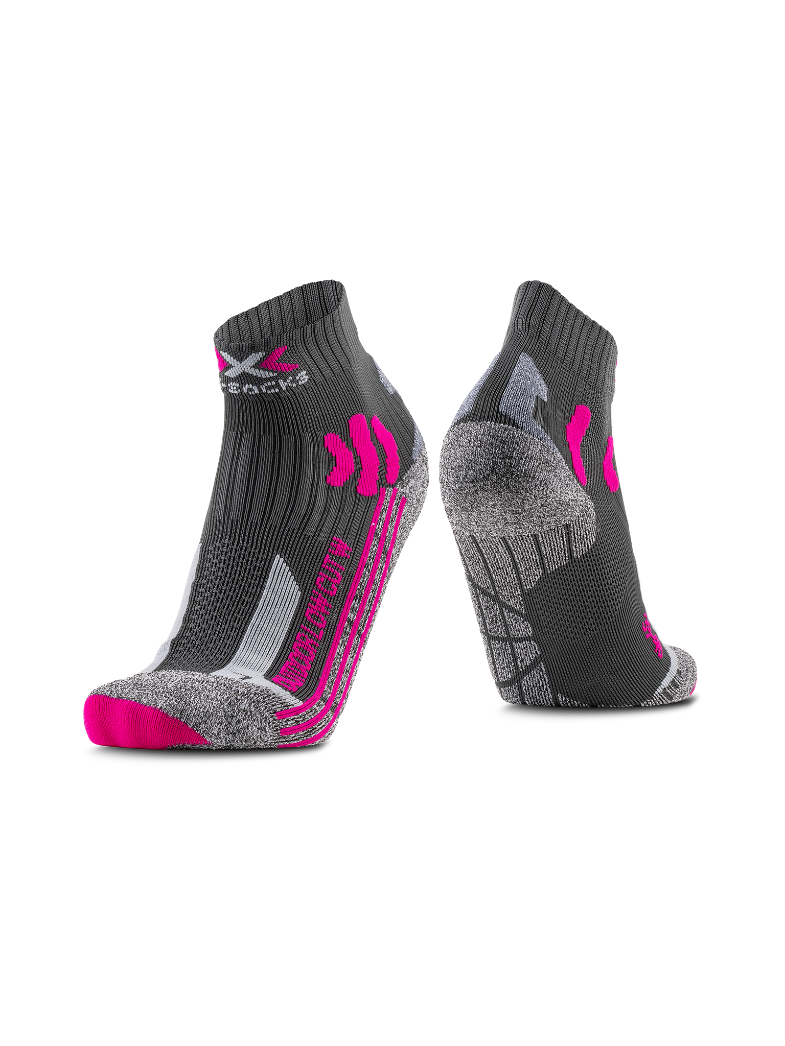 x-socks-trek-outdoor-low-cut-wmn-socken-anthracite-fuchsia-35-36 image 1