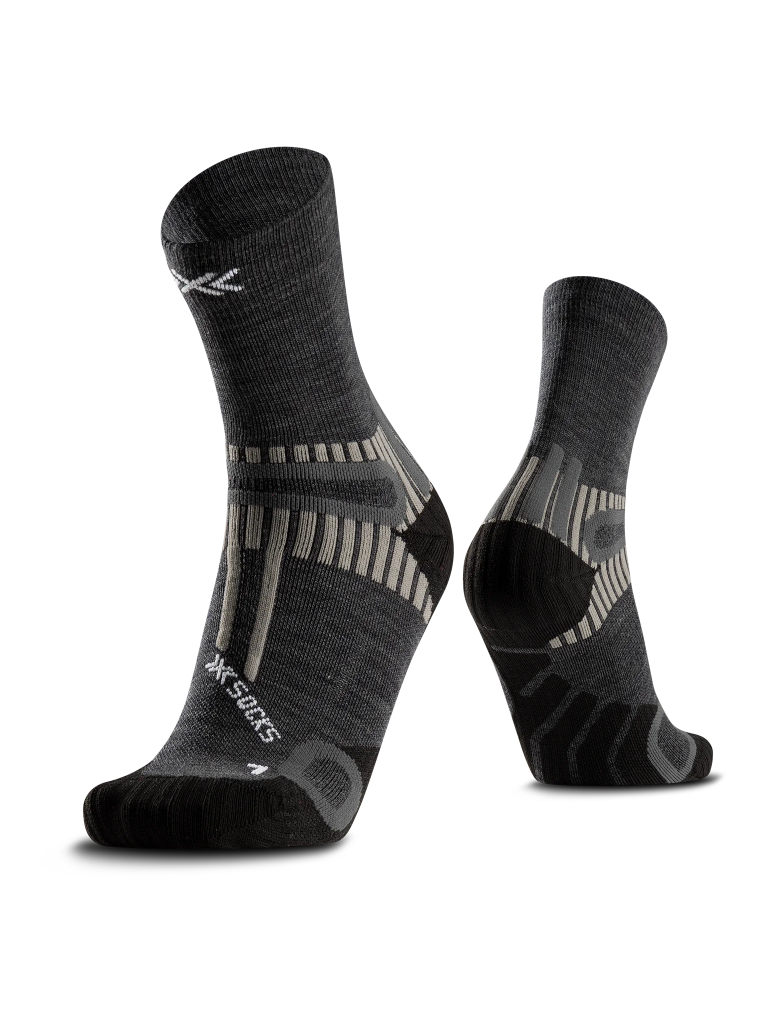 x-socks-hike-perform-merino-ankle-wandersocken-heather-grey image 1