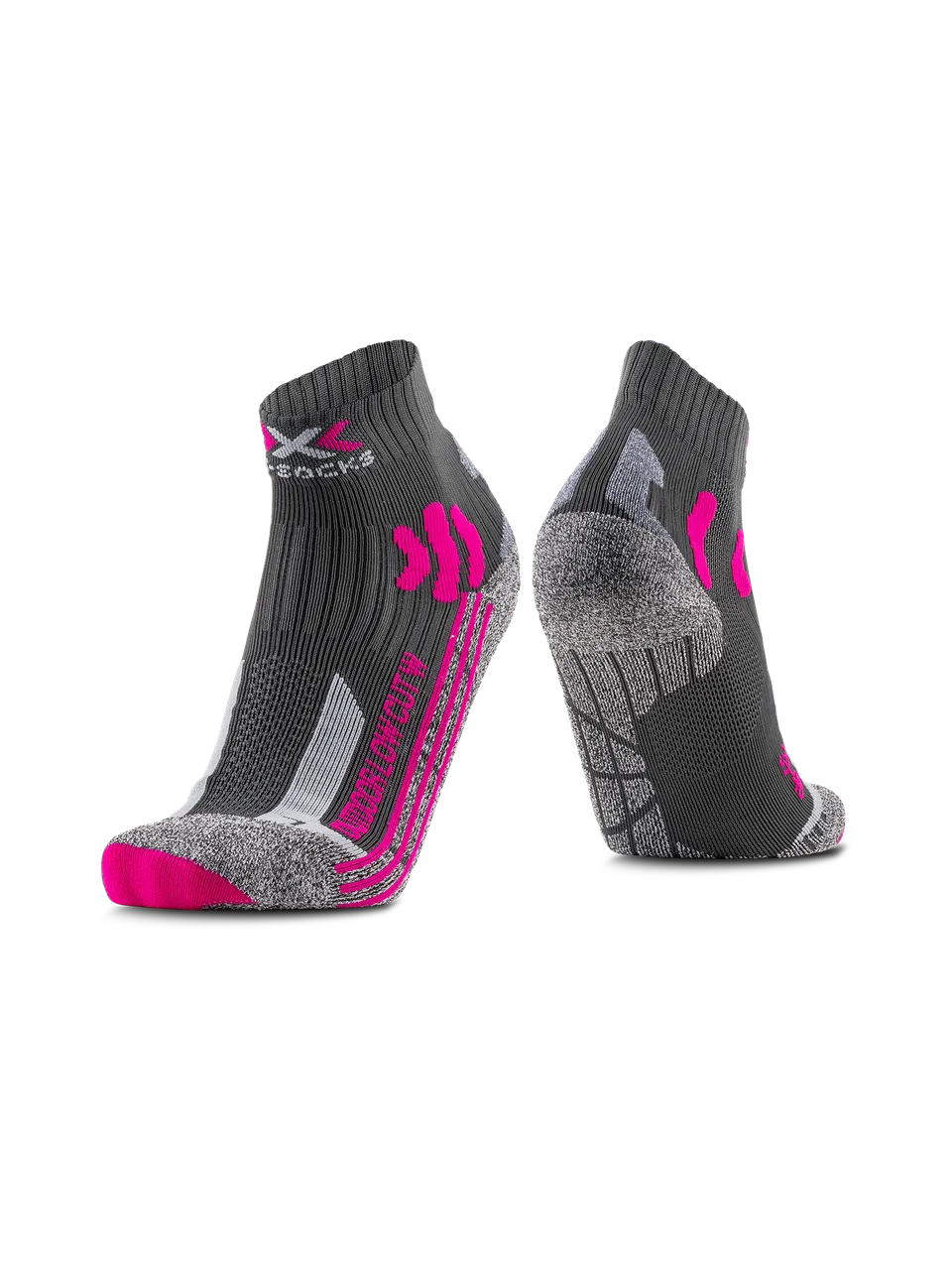 x-socks-trek-outdoor-low-cut-wmn-socken-anthracite-fuchsia-35-36 image 1