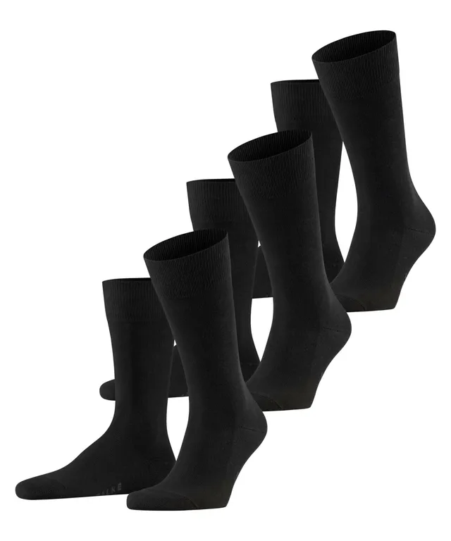 falke-family-herren-socken-schwarz-39-42-3er-pack-baumwolle image 1