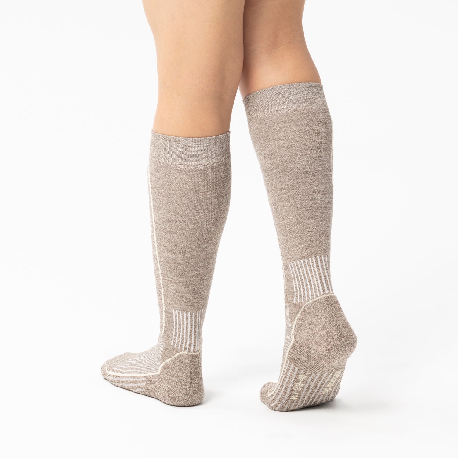 rohner-natural-ski-wollsocken-brown-mele-kompostierbar image 6