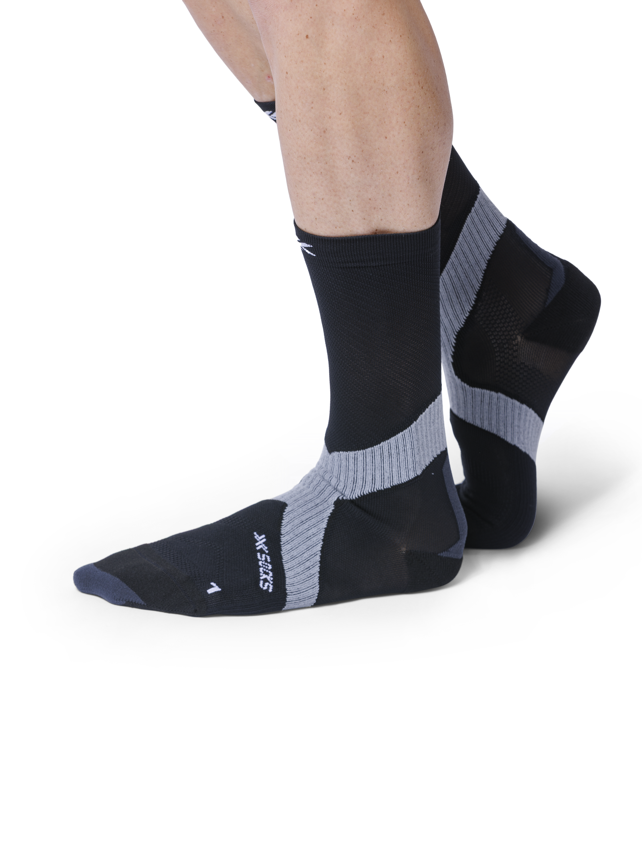 x-socks-bike-expert-crew-radsocken-black-charcoal-merino image 3
