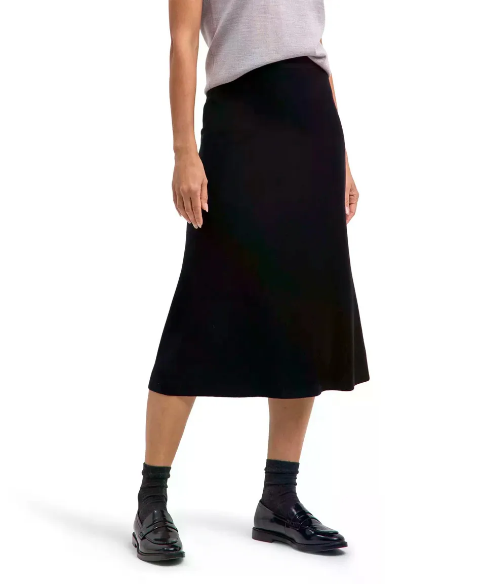 falke-favorites-merino-midi-rock-damenrock-a-linie image 1