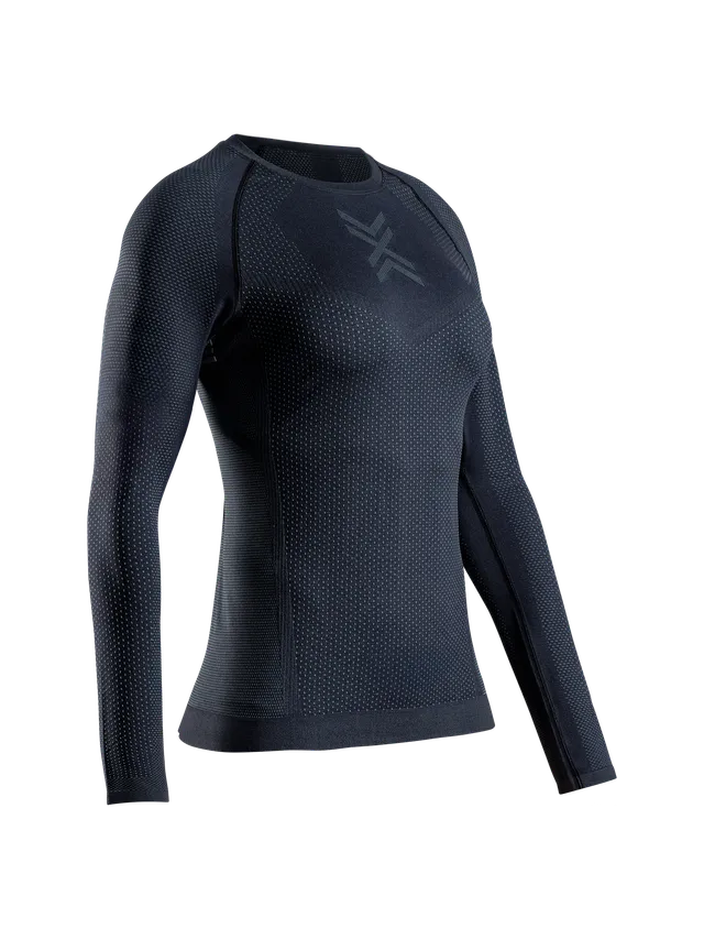 x-bionic-xceed-run-shirt-langarm-damen-schwarz-grau image 1