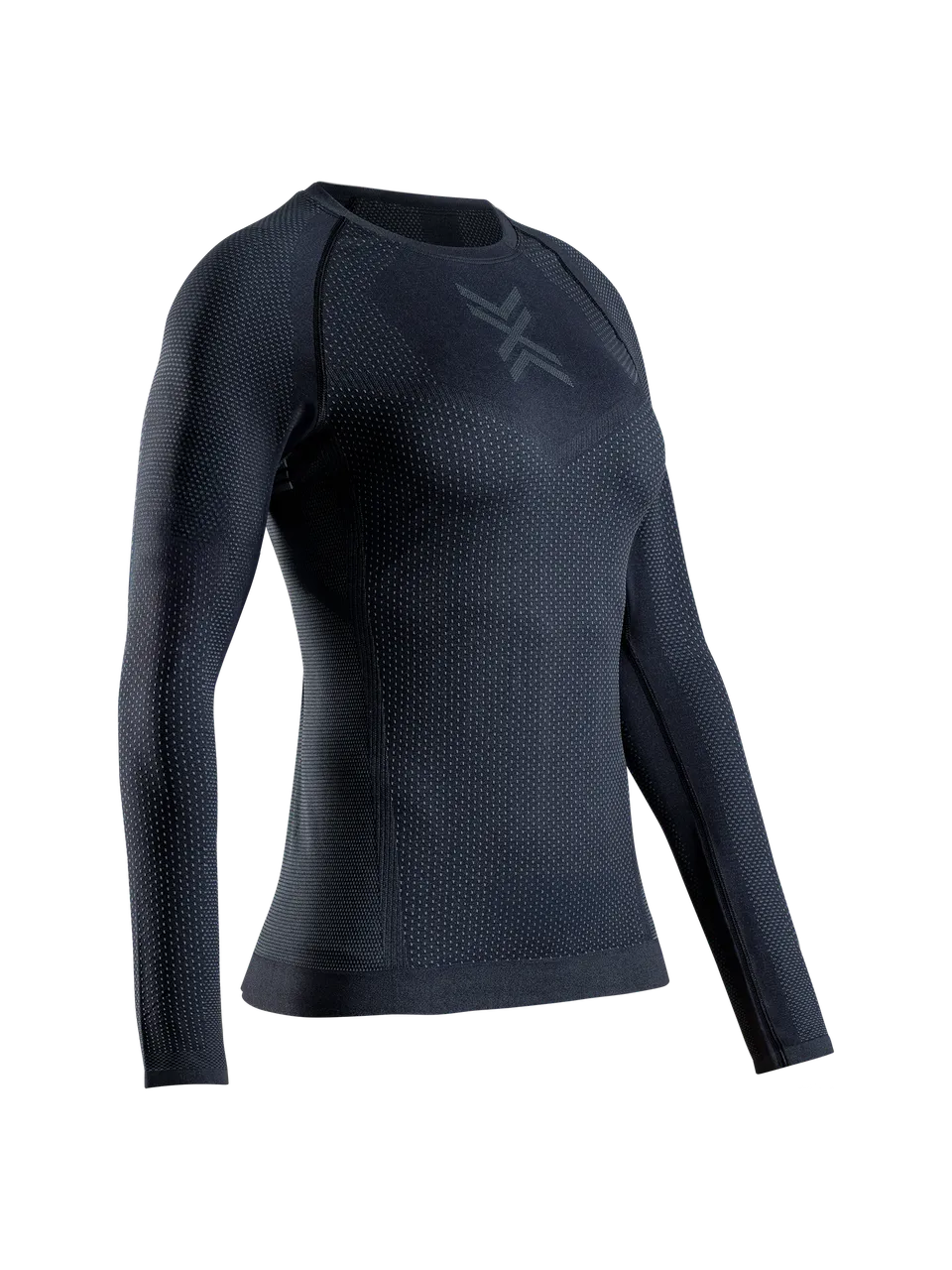 x-bionic-xceed-run-shirt-langarm-damen-schwarz-grau image 1
