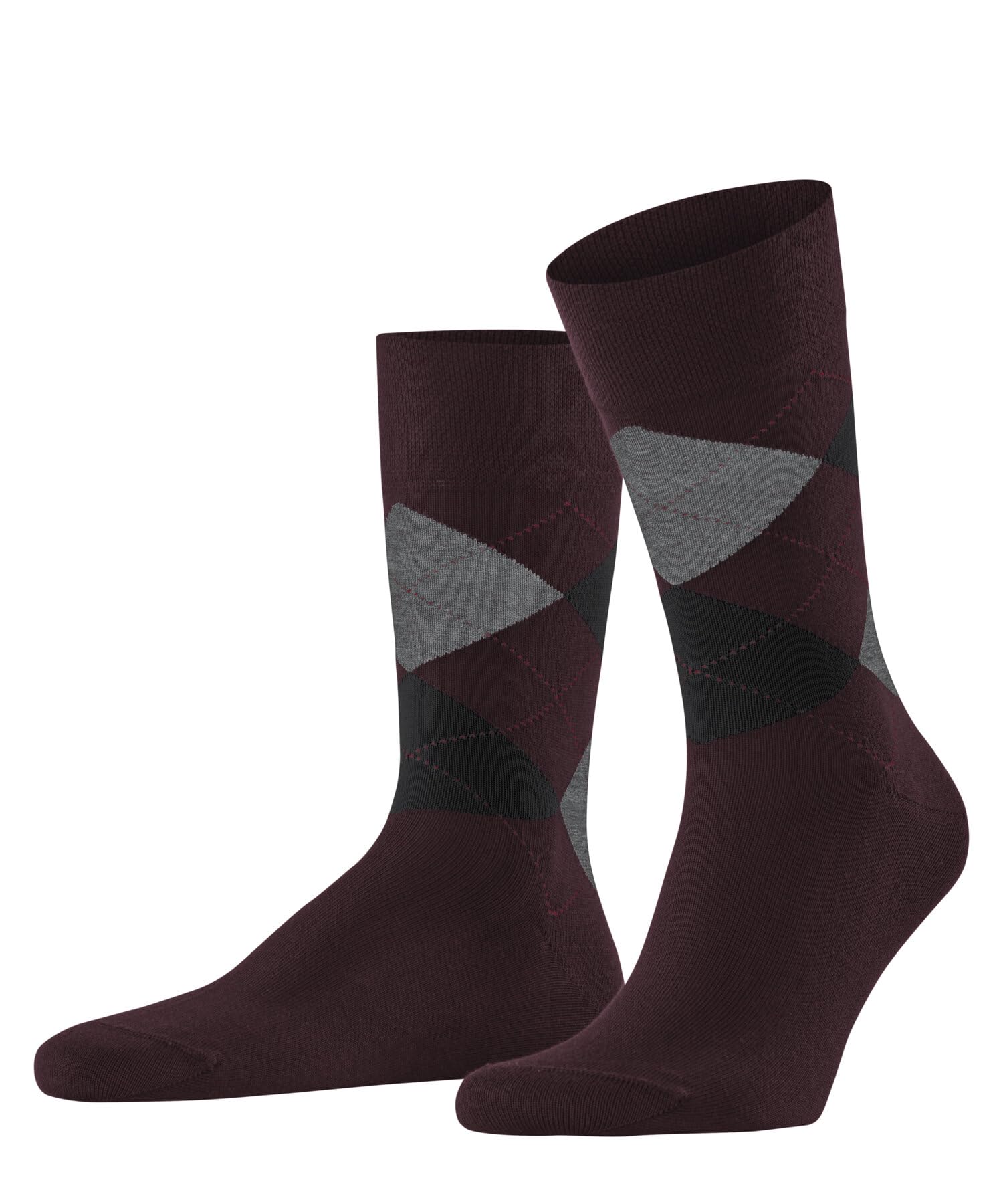 falke-sensitive-argyle-socken-herren-grau-39-42-baumwolle image 6