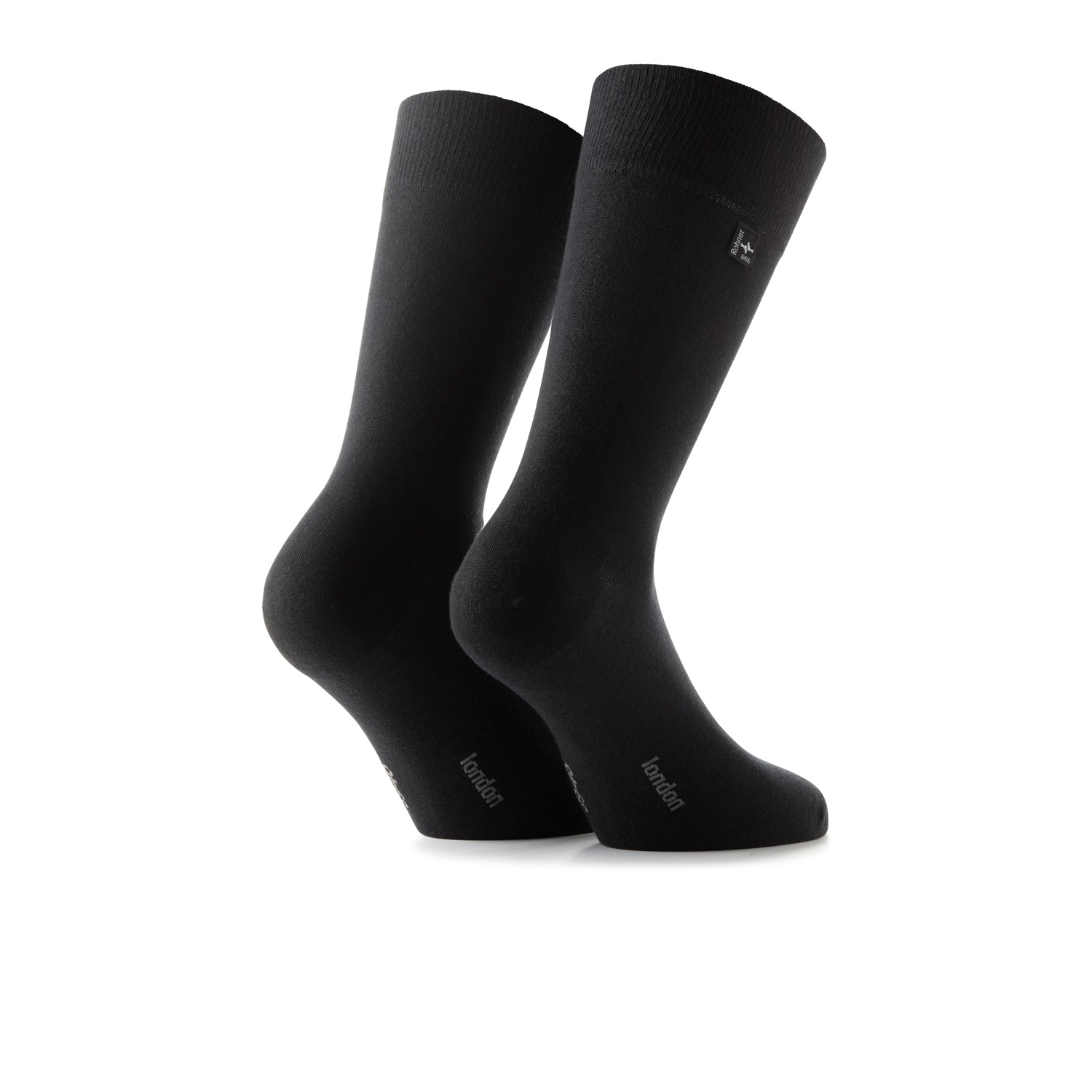 rohner-london-herrensocken-schwarz-kaschmir-baumwolle image 2