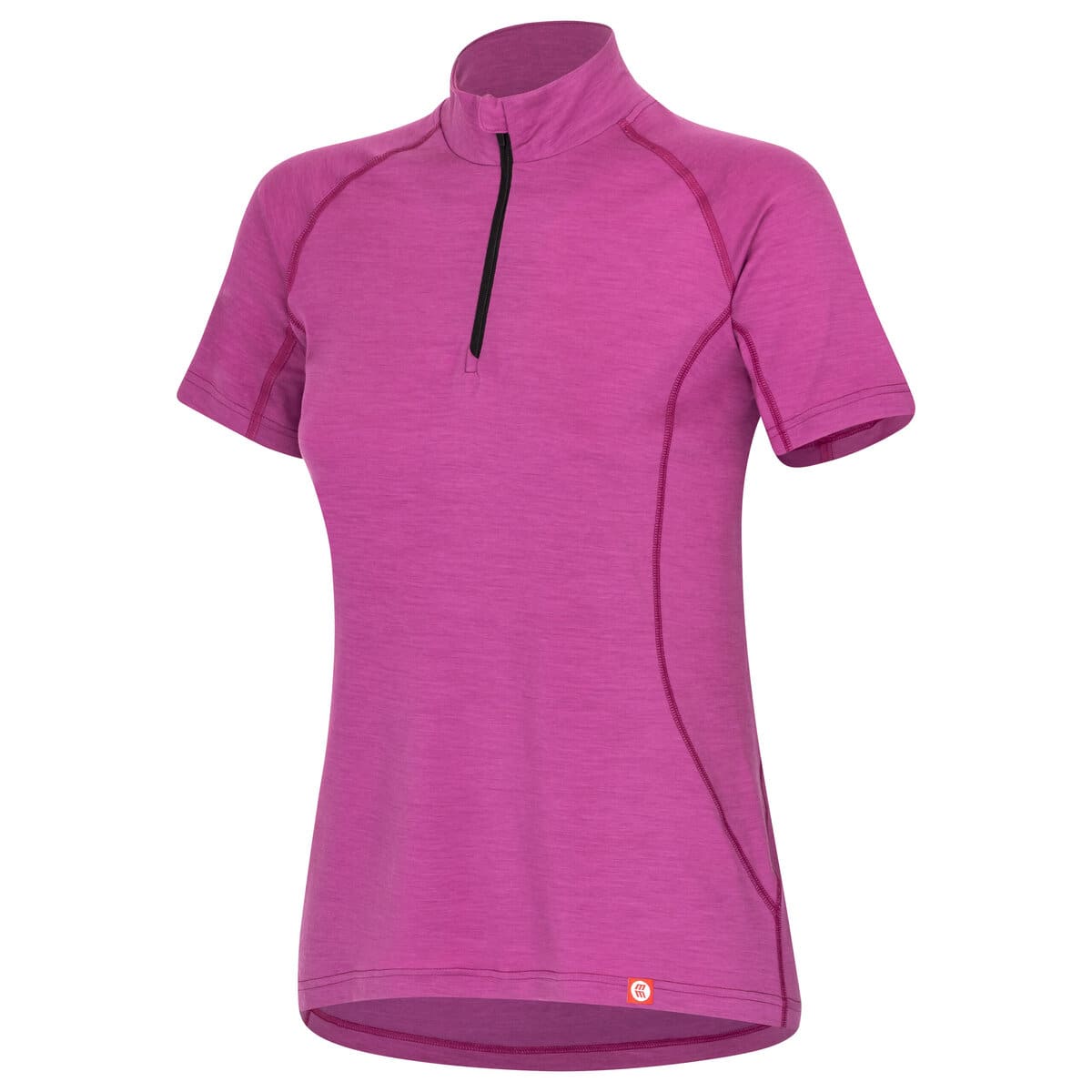 wundersocks-merino-clothing-katy-t-shirt-damen-kurzarm-zip-geruchshemmend image 2