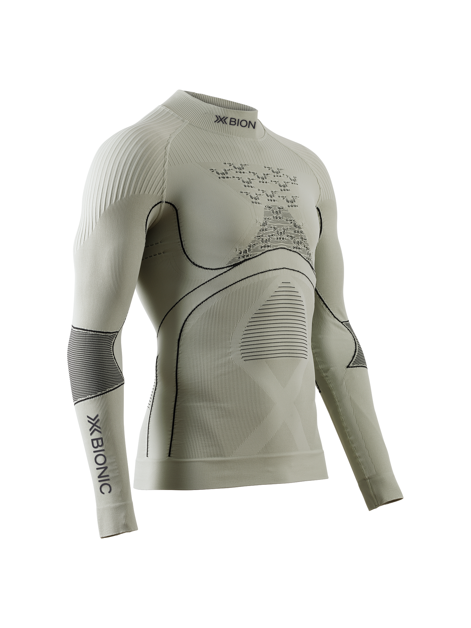 x-socks-energy-accumulator-4-0-shirt-rollkragen-tea-grey-black image 1