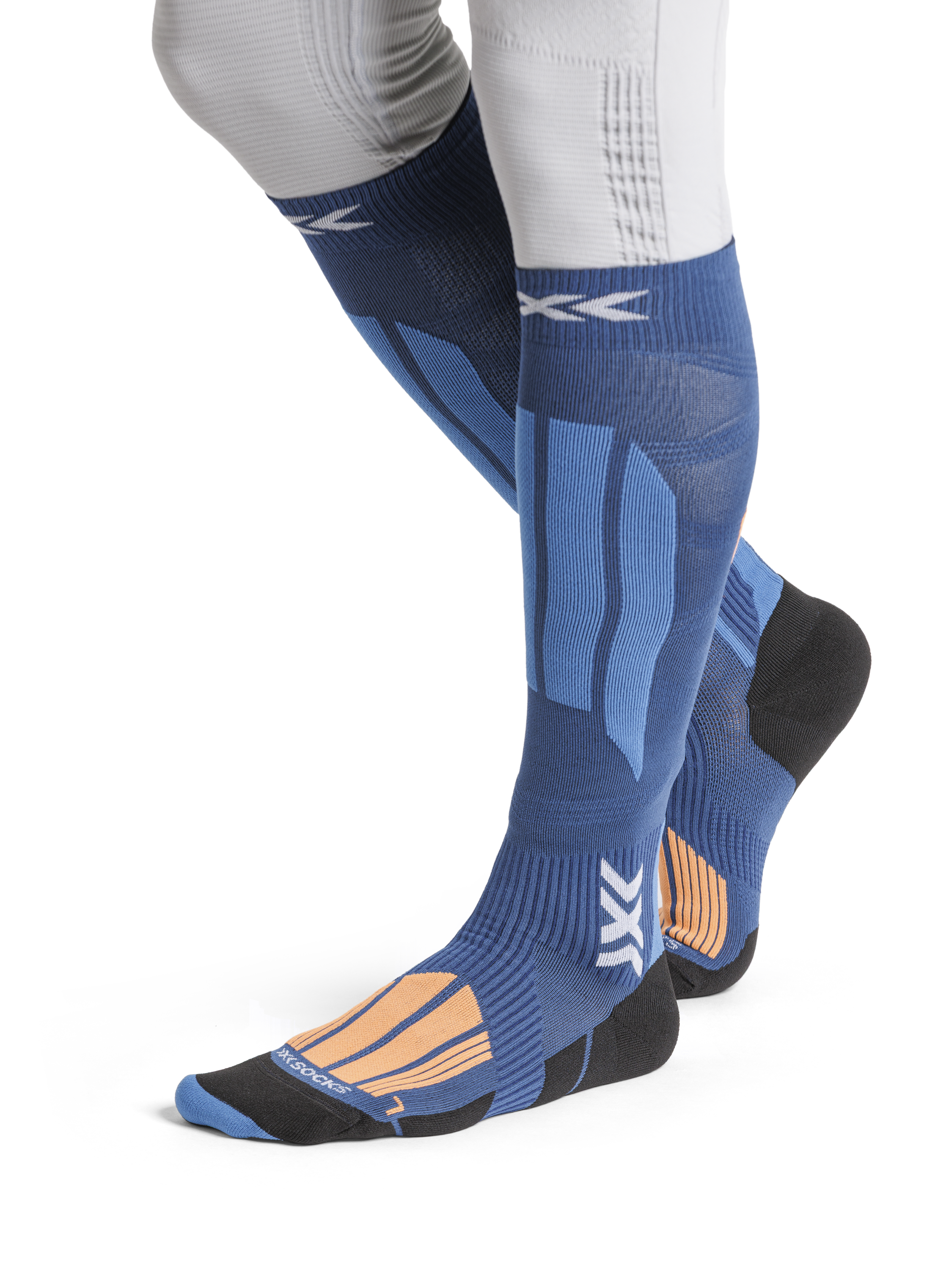 x-socks-ski-touring-expert-otc-skisocken-marine-orange-42-44 image 3
