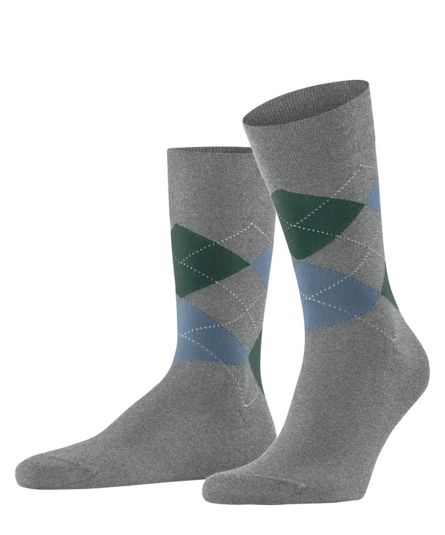 falke-sensitive-argyle-socken-herren-grau-39-42-baumwolle image 1