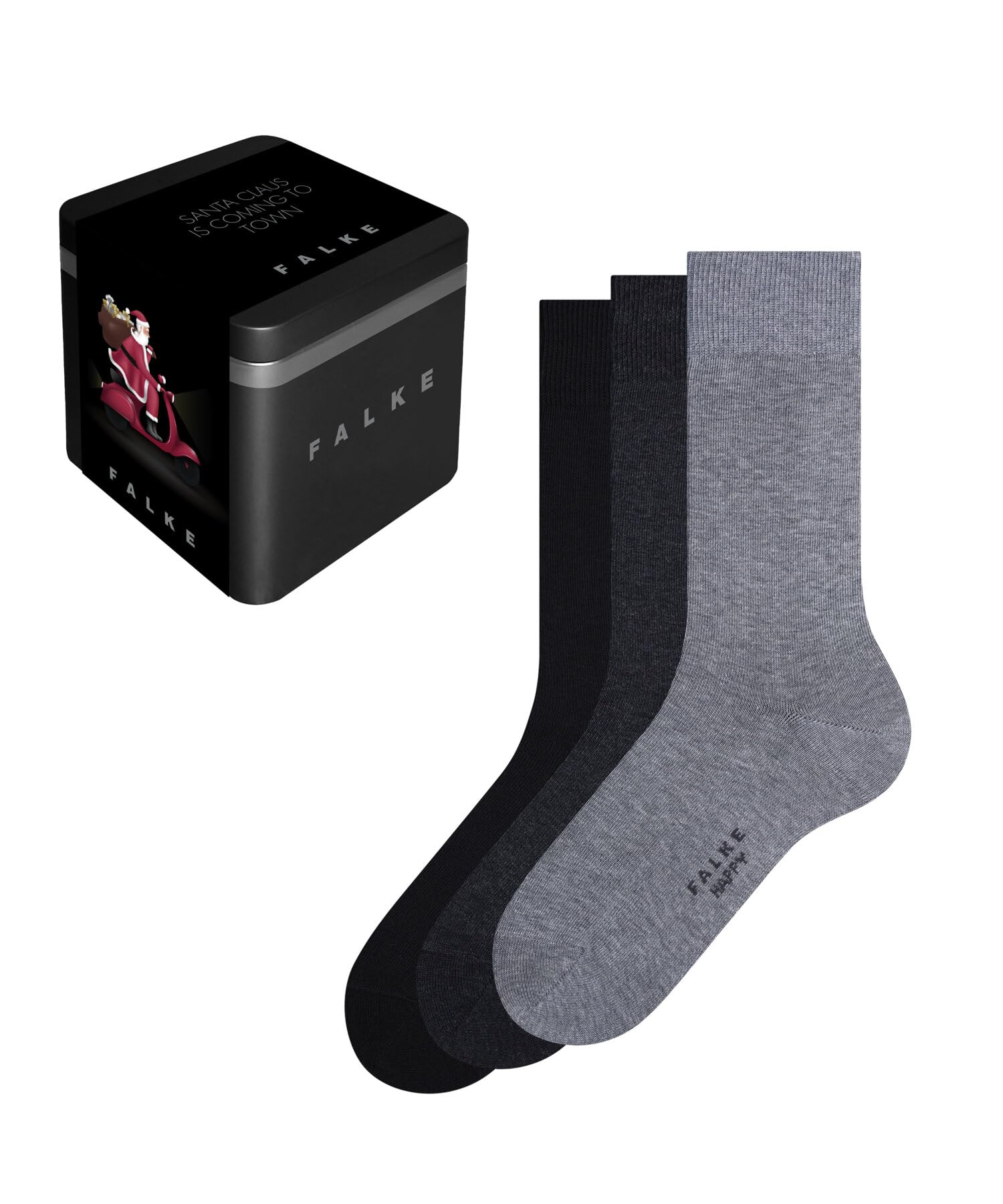 falke-happy-box-mix-herrensocken-3-paar-metallbox-burgundy image 8