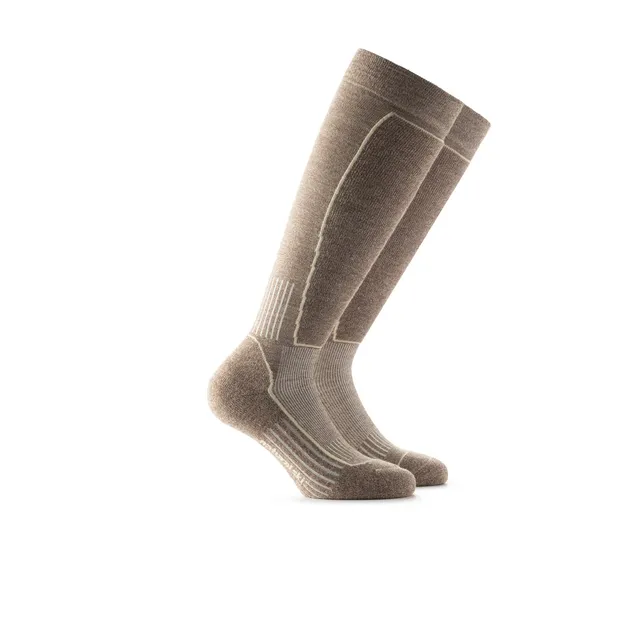 rohner-natural-ski-wollsocken-brown-mele-kompostierbar image 1