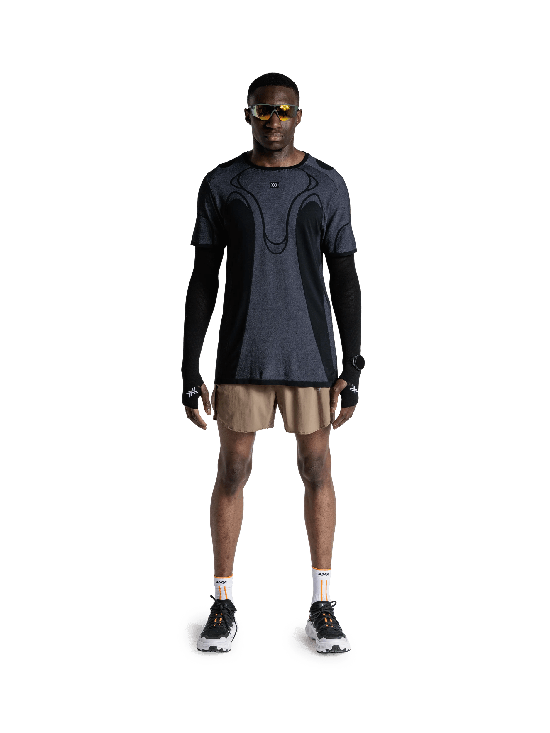x-socks-corefusion-run-perform-shorts-herren-laufshorts-dark-sand image 2