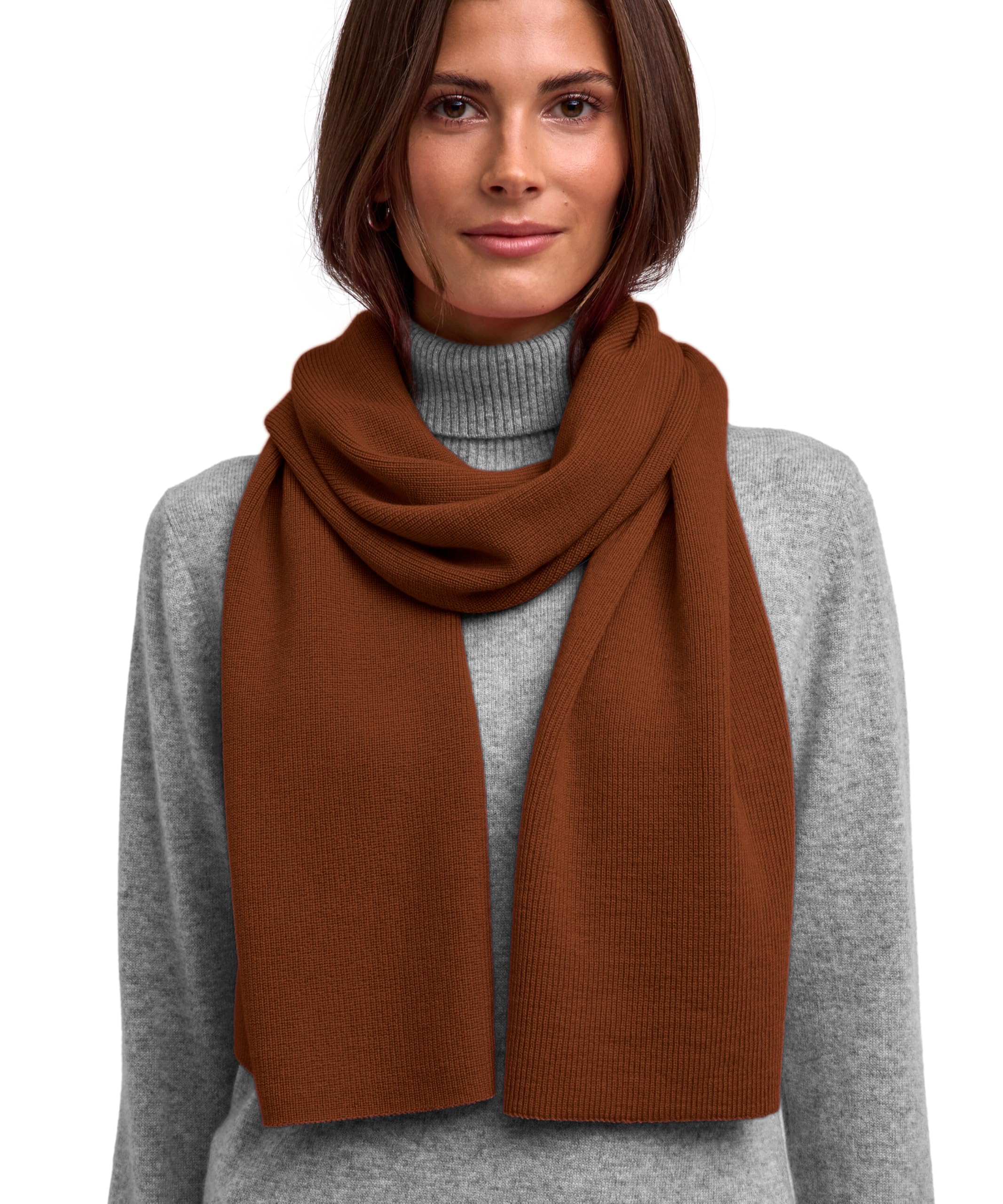 falke-merino-half-cardigan-schal-braun-brown-5100-merinowolle image 3