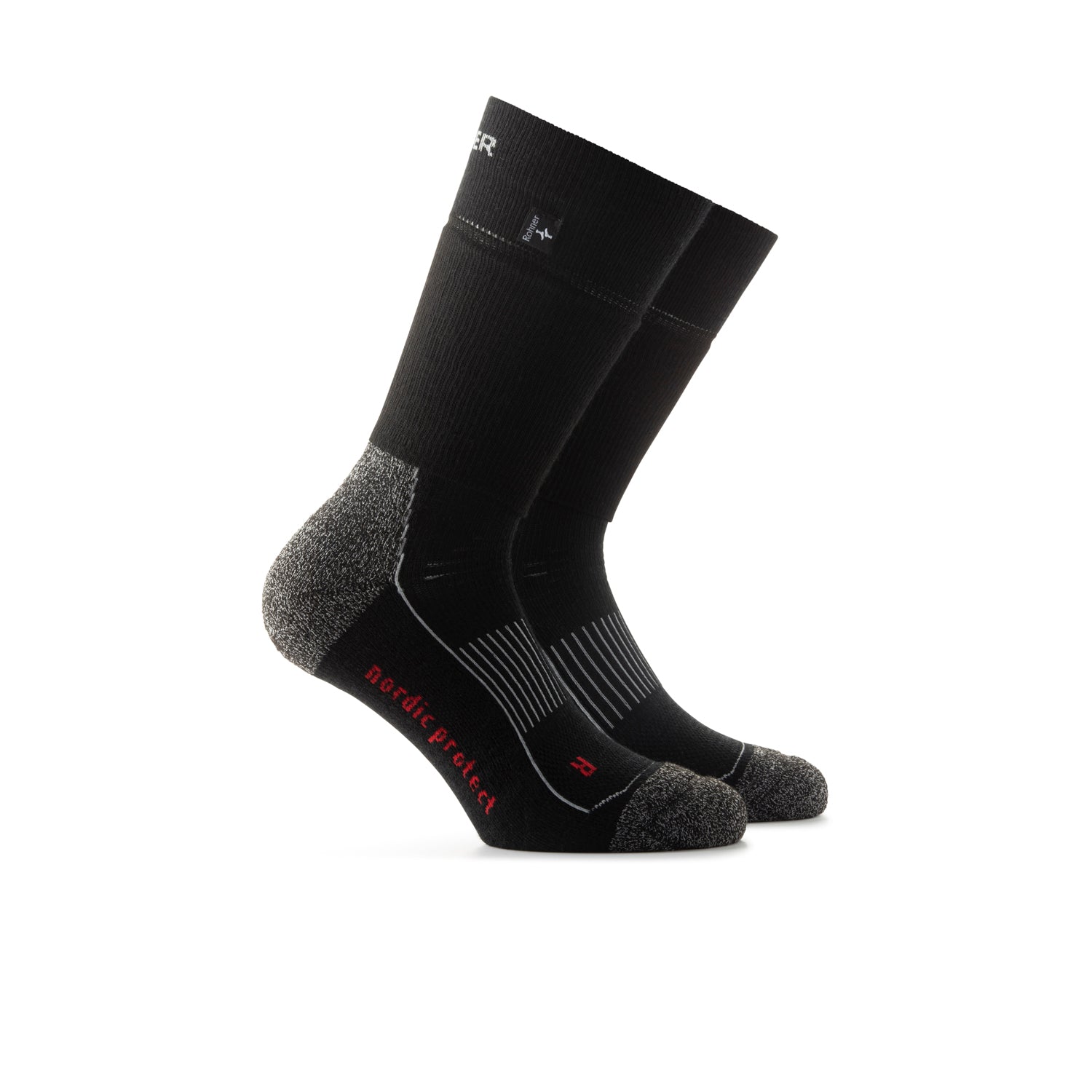 rohner-nordic-protect-l-r-skisocken-kompression-coolmax-schwarz image 1