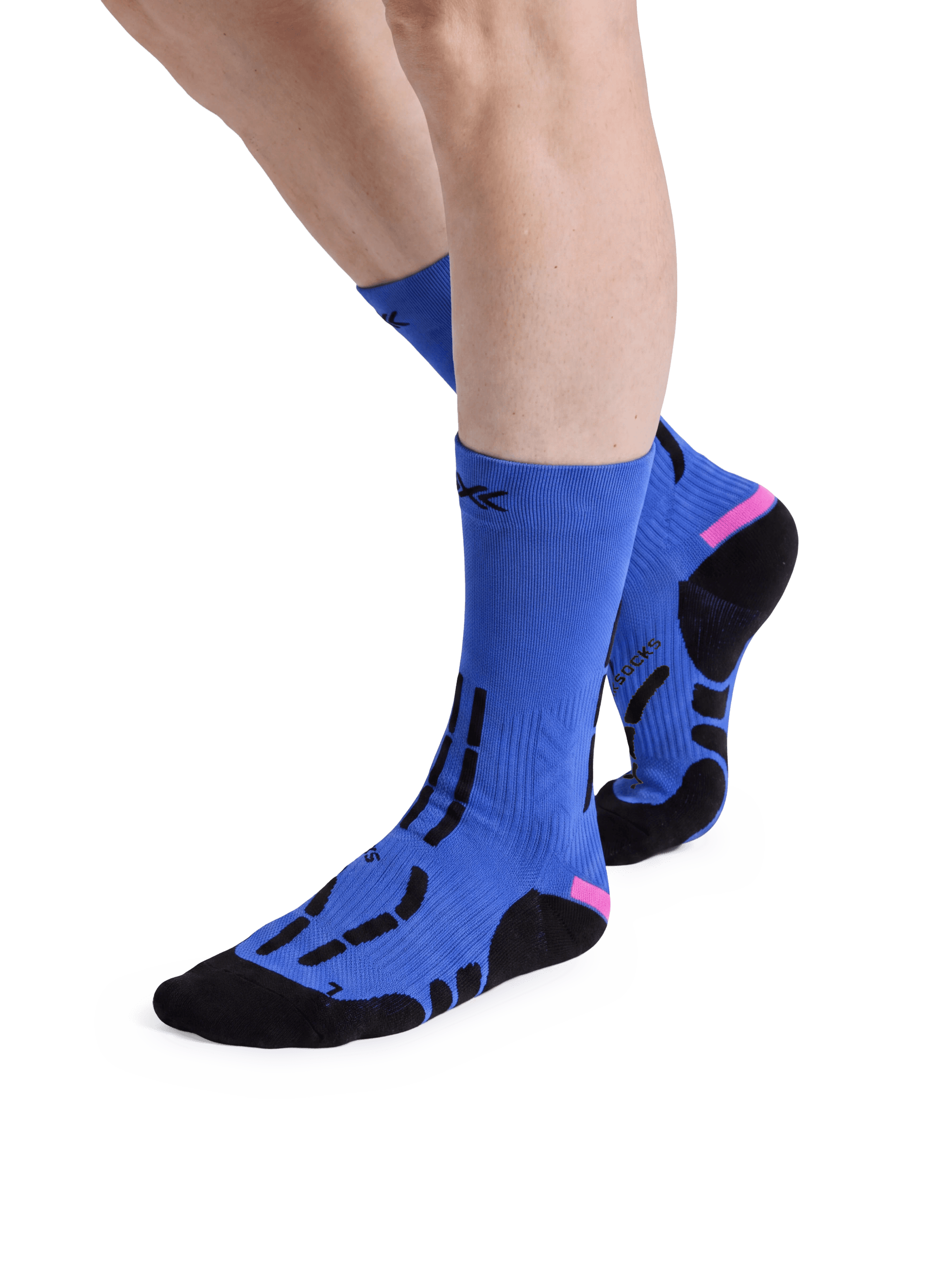 x-socks-trail-anatomix-crew-trailsocken-punchy-blue image 3