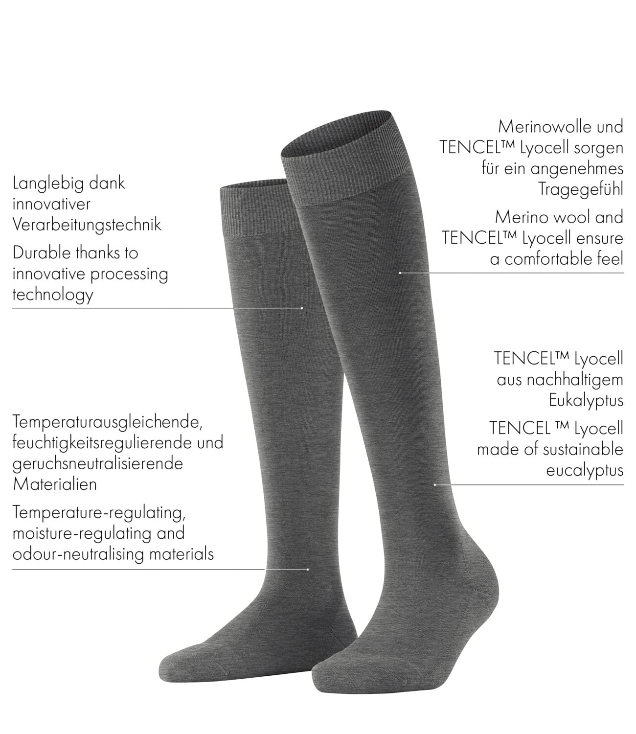 falke-climawool-kniestr-mpfe-wolle-off-white-damen-39-40 image 4