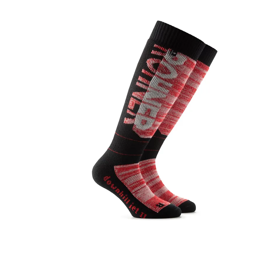 rohner-downhill-jet-ii-skisocken-rot-42-44-gepolstert image 1