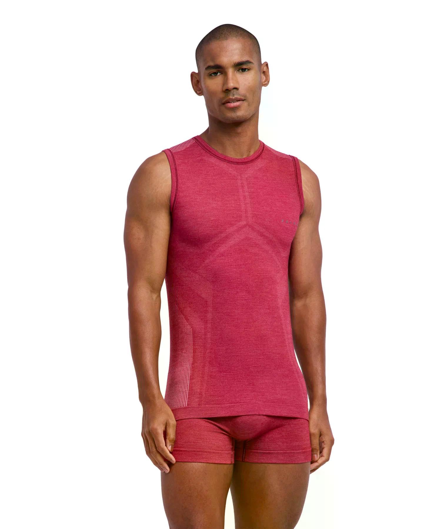 falke-wool-tech-light-singlet-herren-rot-ruby-8830-merino image 1