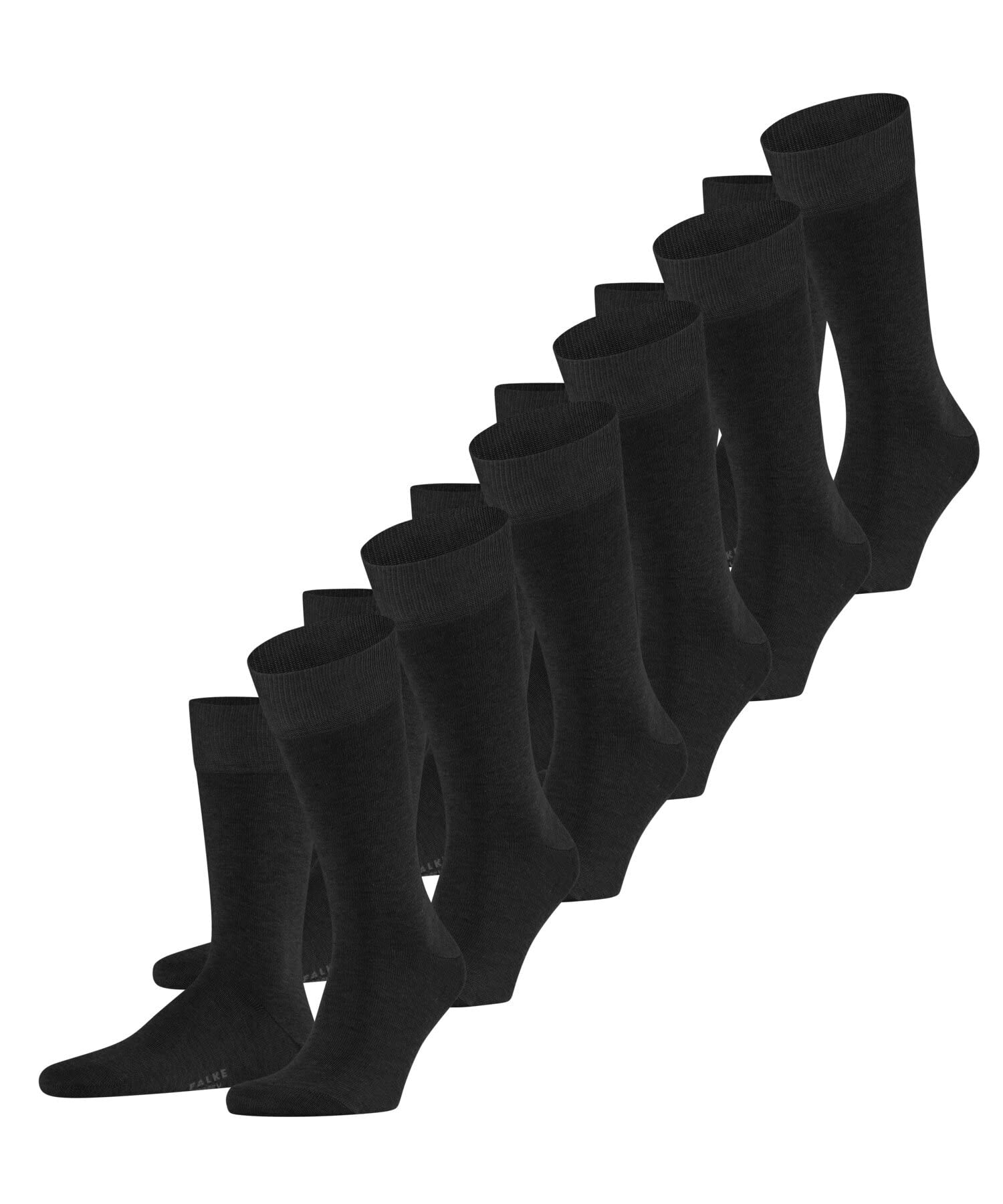 falke-happy-herrensocken-6-paar-baumwolle-schwarz-multipack image 6