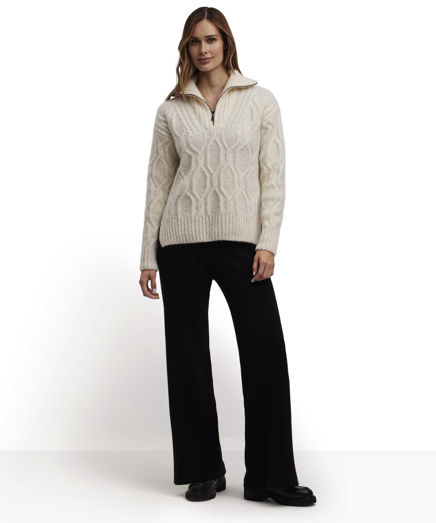 falke-rustique-pullover-damen-wolle-alpaka-troyerkragen image 3