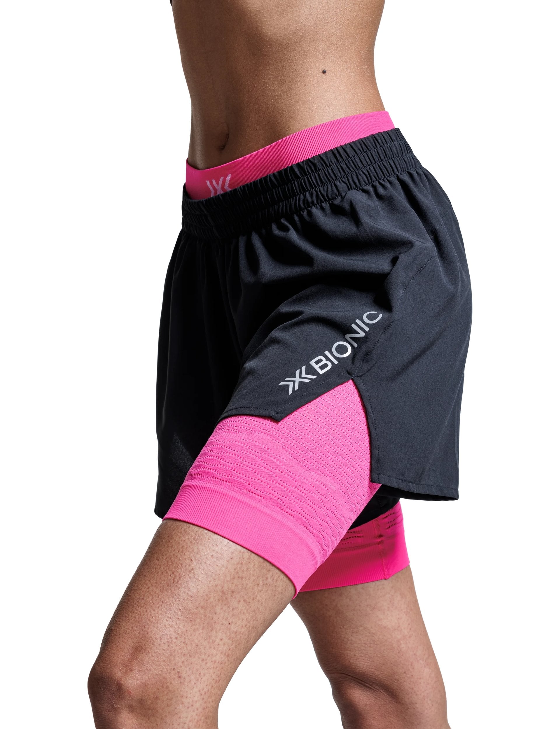 x-socks-effektor-2in1-shorts-damen-x-black-neo-pink image 5