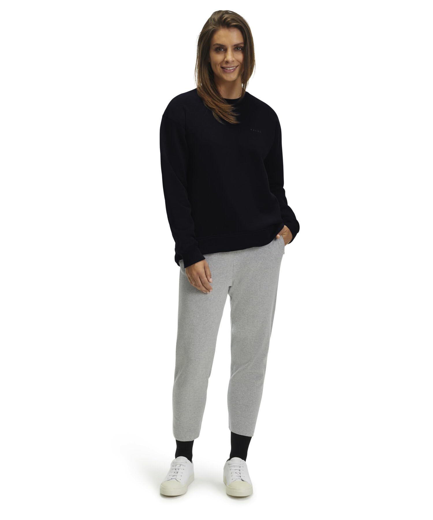 falke-cotton-touch-basic-sweatshirt-damen-blau-weich image 3