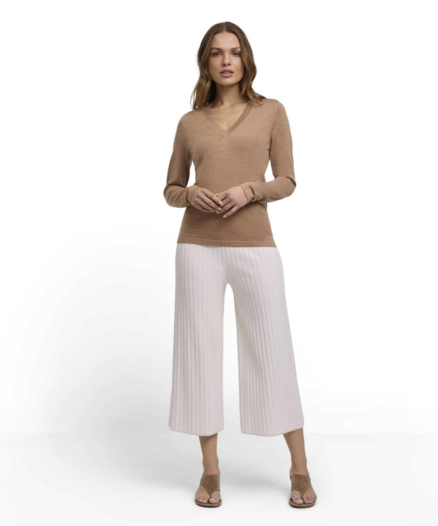 falke-cotton-touch-pullover-schwarz-merinowolle-v-ausschnitt image 3