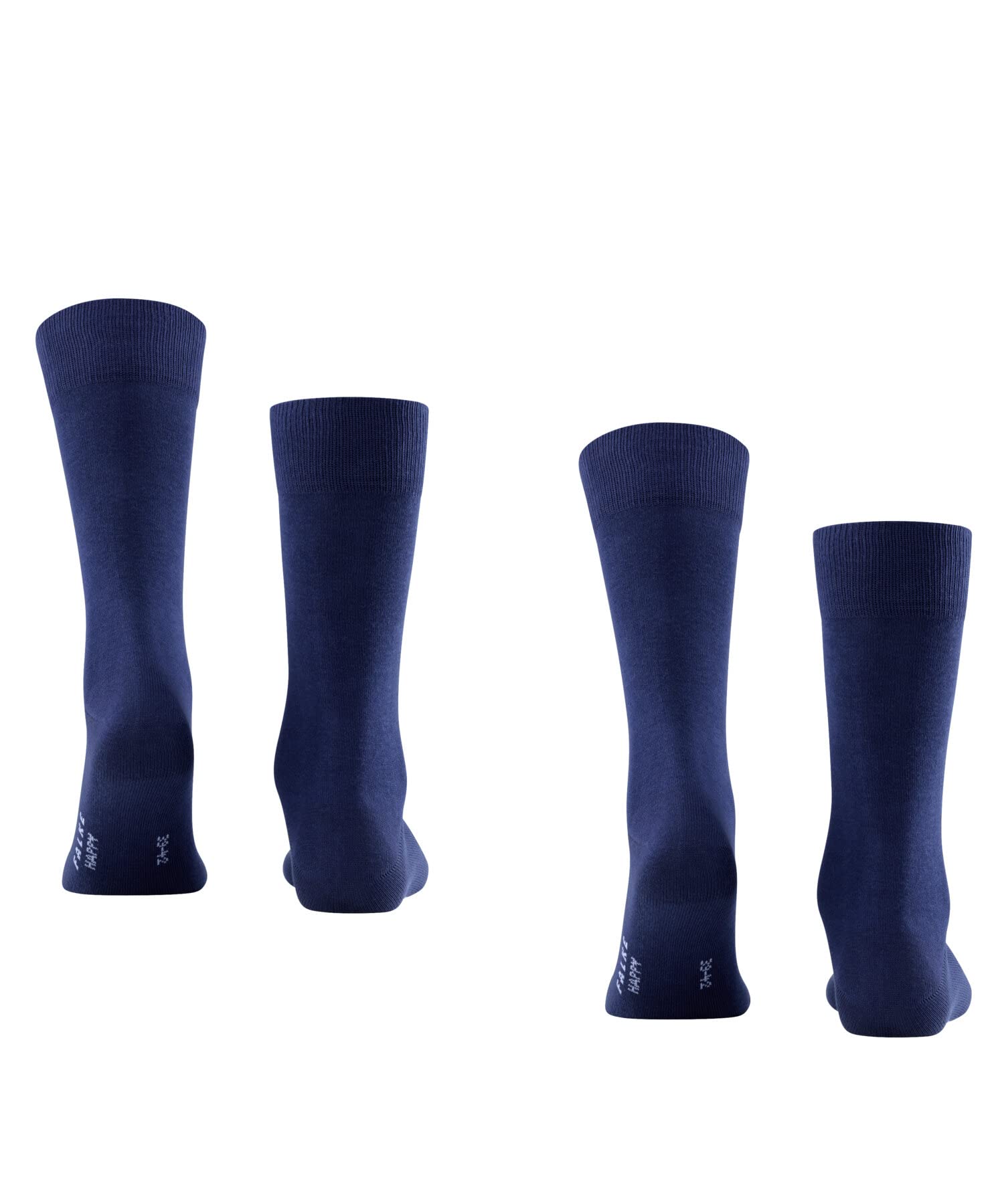 falke-happy-2-pack-herrensocken-baumwolle-schwarz-39-42 image 2